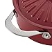 Rachael Ray Cucina Hard Porcelain Enamel Nonstick Covered Round Casserole, 4.5-Quart, Cranberry Red