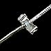 RUBYCA 40pcs Mix Lot of Silver Color Clip Lock Stopper Clasp Beads DIY fit European Charm Bracelet