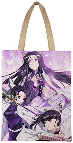 鬼滅の刃 胡蝶しのぶ 胡蝶姉妹 トートバッグ ハンドバッグ ショルダーバッグ ミニトートバッグ キャンバス 大容量 帆布 アニメ 漫画 萌グッズ 斜め掛け 肩掛け 可愛い 手提げバッグ 男女兼用 軽量 旅行 通勤通学 B086dwspsc 959円 人気海外一番 100 品質保証