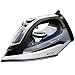 AICOK Steam Iron, 1400W Non-Stick Soleplate Iron, Variable Temperature and Steam Control, Anti-Drip, Rapid Heating, Black
