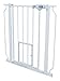 Carlson Pet Products 0945PW/0942PW Extra Tall Walk-Thru Pet Gate with Pet Door White, 29-34Wx41H in