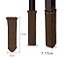 TEKEFT 24pcs/Pack Chair Protectors,Furniture Protectors with Non Slip Strips Inside Chair Leg Floor Protectors,Anti Skid Chair Socks for Hardwood Floors (Brown)
