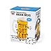 BigMouth Inc. Let's Get Lit LED Beer Mug - Light Up Holiday Mug - Multiple Lighting Modes - Lightweight Christmas Beer Glass - Cute Holiday Themed Party Decorations - Cool Beer Lover Gift - 16 Fl Oz