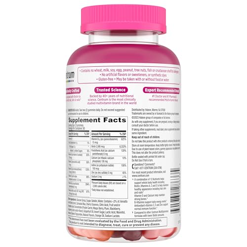 CENTRUM MULTIVITAMIN GUMMY, 100 COUNT (PACK OF 1)