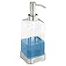 mDesign Soap Dispenser Pump - Clear/Stainless Steel