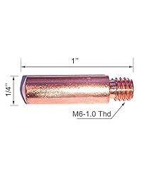 Mig   Accesorio para pistola de soldadura (0.0 in) para Lincoln Magnum 100L o Tweco Mini #1 Mig pistola: 20 puntas de contacto 11 35 0,089 + 2 boquillas de gas 21 50 1 2" + 2 difusores de gas 35 50