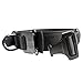 Pettom Tactical Dog Adjustable Collar Military Training Molle Nylon Dog Collar Leash With Handle Steel Buckle 1.5'' (L, Black)