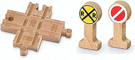 wooden train crossing