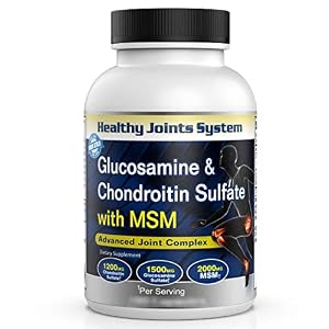 Image of Healthy Joints System Glucosamine Chondroitin MSM Supplement for Joint and Bone Health - 120 Tablets