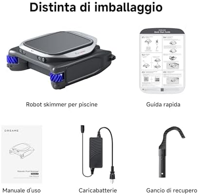 J1 Robot Pulitore Piscina con Tecnologia PoolSense– Pulizia 360°, 24/7, Percorso Intelligente, Controllo App, Design Innovativo Flusso d’Acqua, Pulizia Automatica A Mani Libere