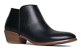 J Adams Womens Lexy Low Heel Western Chelsea Ankle Bootie