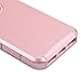 ULAK 5S Case, iPhone 5S Case, iPhone 5 Case, iPhone SE Case, Slim Fit Dual Layer Protection Case Shock Absorbing Hard Rugged Ultra Protective Back Rubber Cover with Impact Protection(Rose Gold)