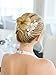 Mariell Couture Bridal Hair Comb with Hand Painted Silver Leaves, Freshwater Pearls and Crystals