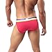 Binmer(TM)Men Briefs Bikini Hollow out Bulge Pouch Shorts Underwear Underpants (L, Red)