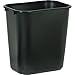Rubbermaid Commercial Products Fg295500Bla Plastic Resin Deskside Wastebasket, 3.5 Gallon/13 Quart, Black primary