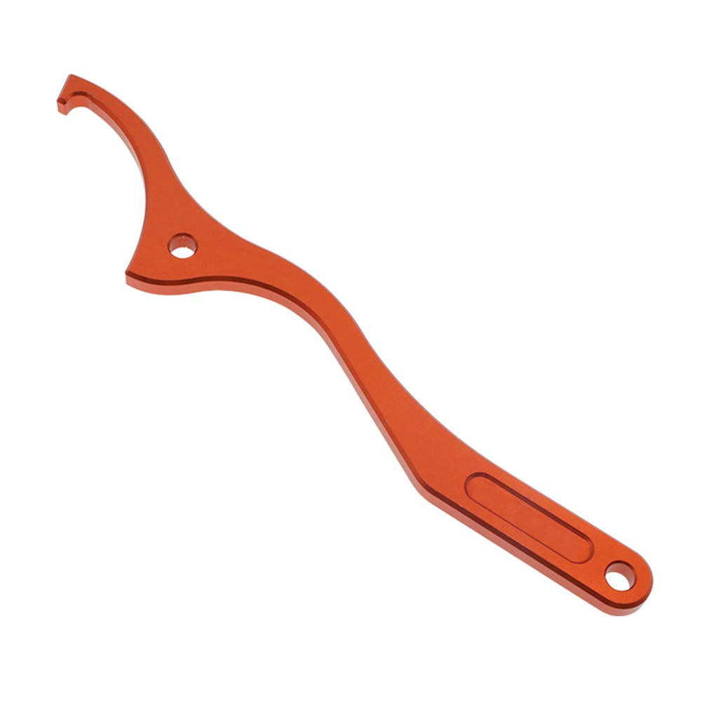 Hook Wrench, Universal Shock Hook Wrench Tool C Spanner Wrench, Multifunctional Aluminum Alloy Shock Wrench Tuning Tool Rear Shock Absorber Wrench For Offroad Motorcycles Wrench Adjustment Tool