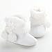 Voberry Baby Toddler Girls Knit Soft Winter Warm Snow Boot Fur Trimmed Pom Pom Boots (12~18 Month, White 2)