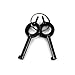 Ace Martial Arts Supply Professional Double Lock Handcuffs & Leg Cuffs (Black-Chain)