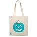 Teal Pumpkin Halloween Large Reusable Canvas Bag- 14