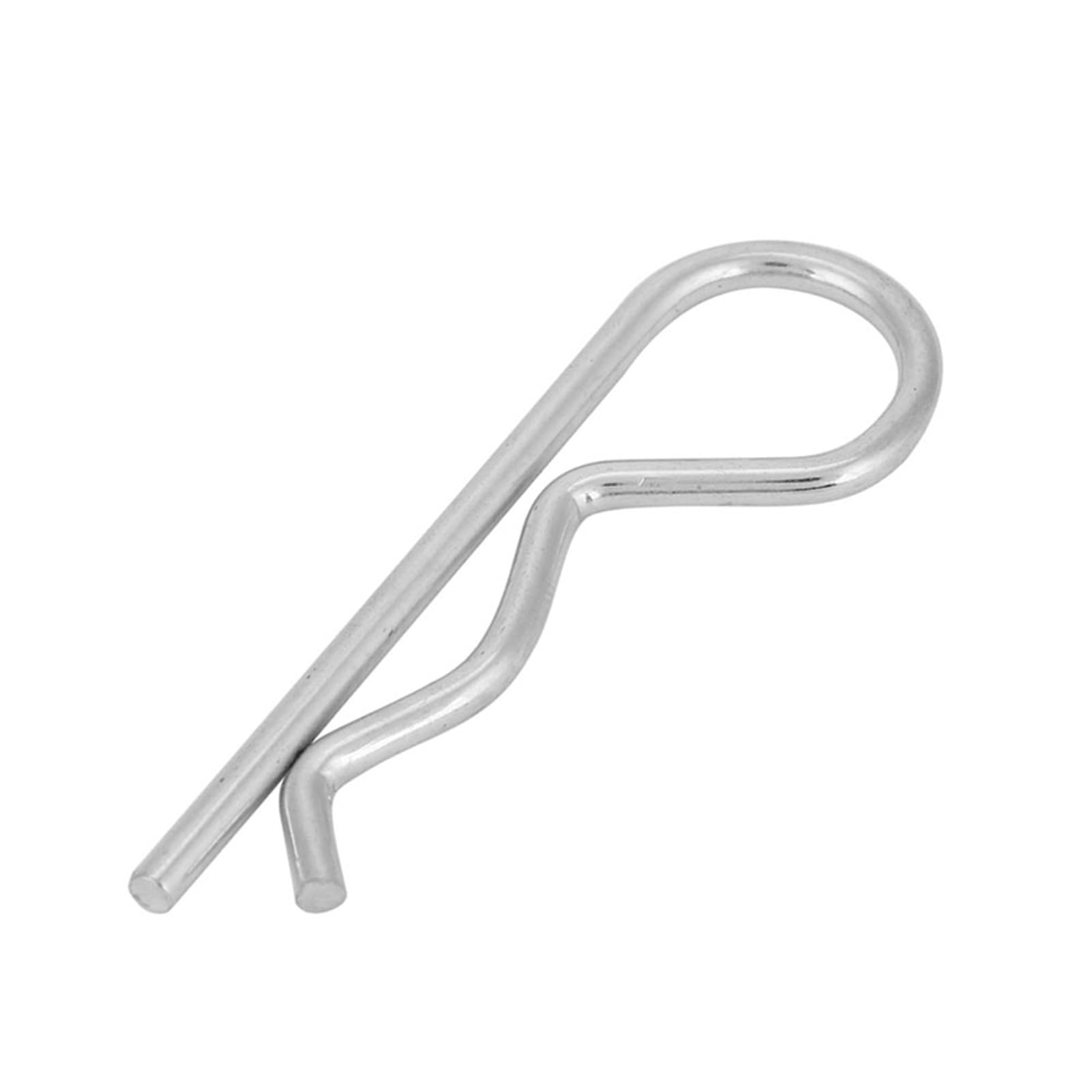 ViaGasaFamido 10PCS B-Type Split Pin Clips Galvanized Metal Fixing Pins for Industrial Machinery Trailer Hook Pins Bolt Locking 3x60mm Spring Cotter Pin Key