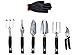 CIELCERA Garden Tool Set, 9 Piece Aluminum Hand Tool Kit, Outdoor Tool, Heavy Duty Gardening Work Set with Ergonomic Handle, Gardening Tools for Women Men,The Right Partner for Your Gardeningthumb 1