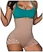 Gotoly Women's Silky Microfiber Corset Body Briefer Bodysuit Slimming Shapewear (M/L, Beige)