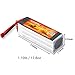 Floureon 2 Packs 6S 22.2V 3300mAh 45C Lipo Battery with Deans T Plug for RC Quadcopter Helicopter Car Truck Boat Hobby (5.31 x 1.73 x 1.57 Inch)