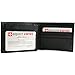 Alpine Swiss Men's RFID SAFE Men’s Leather Wallet Hybrid Bi-fold with Flip out ID, Black