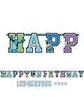 Amscan Monsters Inc. University Happy Birthday Letter Banner 10 Feet Long Includes Customizable Numbers For Age