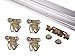 Johnson Hardware 2200F602 Twin Wheel Sliding Bypass Door Hardware (30