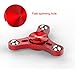 Tri Spinner Fidget Toy New 2017 All Metal Design Super Fast Long Spins Ceramic Center Quality Spinners Focus Toy for Kids & Adults (REDMini)