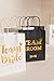 Ling's moment Wedding Party Gift Bag Assortment - 6 Bridesmaid 6 Groomsmen Gift Bags Kraft Paper Gold Foiled Team Bride Team Groom