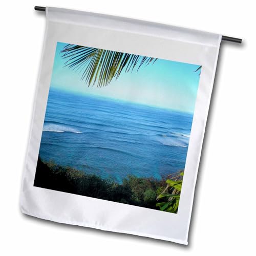 3dRose Hawaii Ocean II - Garden Flag, 12 by 18"