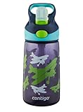 Contigo Autospout Kids Striker Water Bottle, 14-Ounce, Navy Graphic