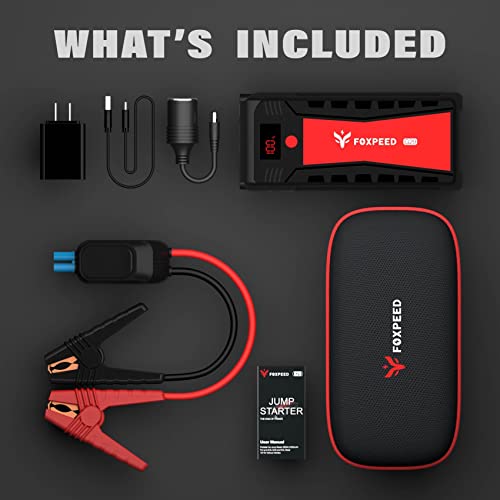 Foxpeed G29 Jump Starter 2500A 21000mAh 12V Car Jump Starter for up to