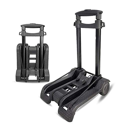 キャリーカート 折りたたみ式 軽量 コンパクト 静音 台車 2輪 耐荷重35kg 携帯便利 固定ロープ付き ハンドキャリー 買い物 引越し キャンプ 釣り 旅行用品 運搬 荷物の持ち運びに便利