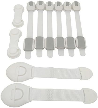 New Asahi Child Safety Proofing Cabinet Locks Set Multi Use Latches Adjustable 10 Packs