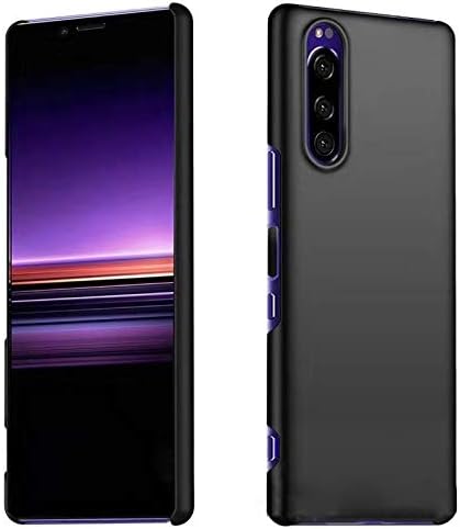 Amazon Co Jp Shron Sony Xperia 5 ケース Pc材質で作られており 全面保護 指紋防止レンズ保護 Sony Xperia 5 ケース 薄型 おしゃれ かっこいい ブラック 家電 カメラ