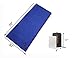 WILD-WIND Warm Polar Fleece Zippered Sleeping Bag Liner for Spring with Carry Storage Bag Backpacking Blanket (Blue)