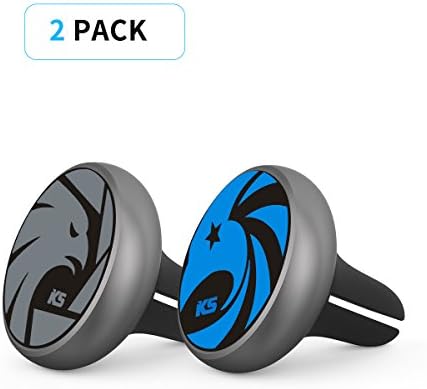 Car Mount, KOOLSEN [2 Pack] Universal Air Vent Magnetic Car Mount Holder for Smartphone iPhone X 8 7 Plus 6S 6 5s 5 SE, Galaxy S8 S7 S6 Edge, Note 8 5 4 2 and Mini Tablets (Compatible with most Case)