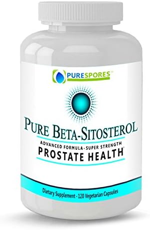Pure Beta Sitosterol Complex: 1,000mg Highest Strength, 440 mg Beta Sitosterol - 120 Veggie Capsules (zero fillers). Advanced Prostate, Bladder and Cholesterol Support.
