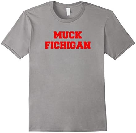 Men's Muck Fichigan T-Shirt - Red Letters (Multiple Colors) XL Slate