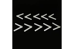 URIMPAVIDO 10PCS RC Airplane Plastic Pin Hinge for RC Plane Helicopter Aircraft DIY Model Plane Fix Wing Parts (2.5x43mm)