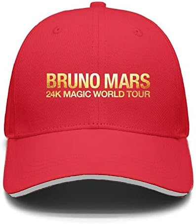 Gwende Zeno Snapback Bruno-Mars-24k-Magic-World-Tour Adjustable Trucker Baseball Cap Visor