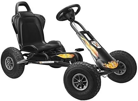 Ferbedo Air Runner Pneumatic Tyres Go Kart (Black) by Ferbedo Leather Bound