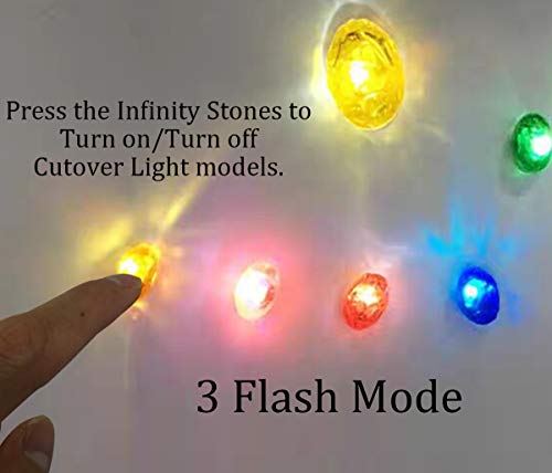 XXF New Iron Man Infinity Gauntlet for Kids, Iron Man Glove LED with Removable Magnet Infinity Stones-3 Flash Mode. (Kids) - Thumbnail 5