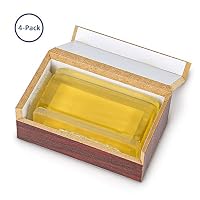 Andyly Natural Rosin, Cello Yellow Rosin Low Dust Rosin Suited Violin Cello Viola and other Bowed String Instruments(4PCS)