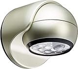 LIGHT IT by Fulcrum 20031-101 6-LED Wireless Motion Sensor Weatherproof Porch Light, Silver