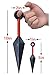 DAZCOS Plastic Kunai Knife Shuriken Throwing Weapon Cosplay Props (Length 5 inches) Black