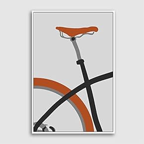 Framed Canvas Home Artwork Decoration Simple Stick Figure Canvas Wall Art for Living Room, Bedroom - 16x24 inches